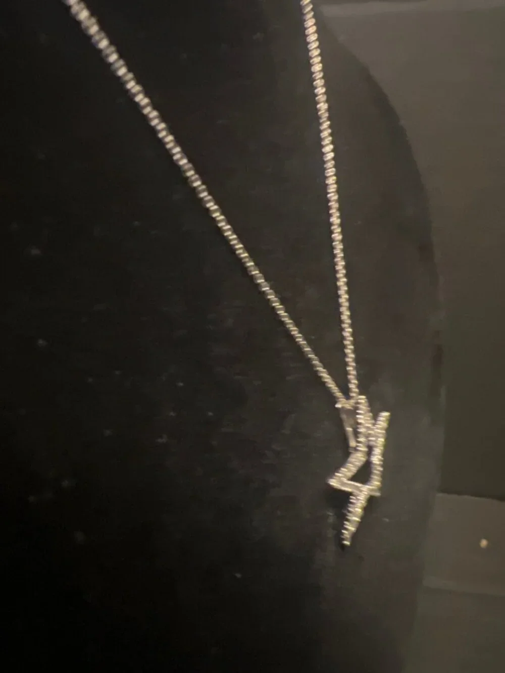 18K White Gold Diamond Star Pendant Necklace With Ruby Accent 16
